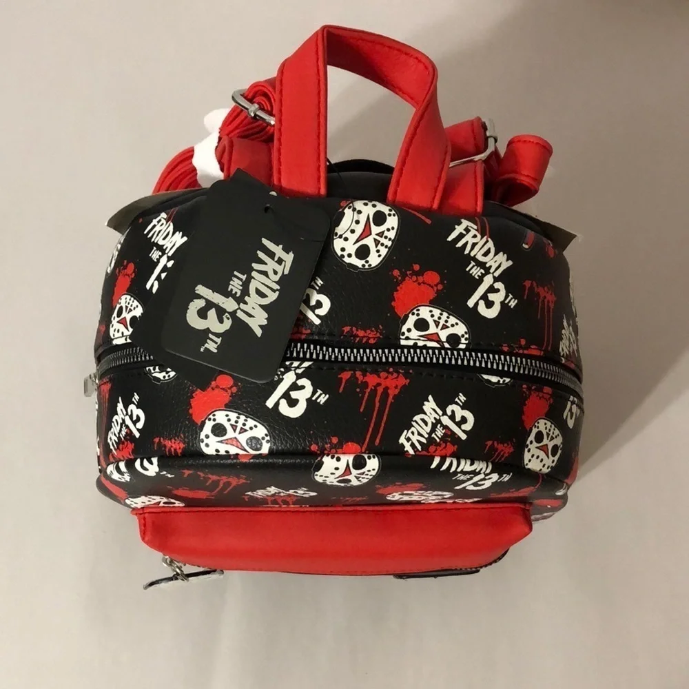 Friday the 13th Jason Horror Movie Print Mini Backpack New